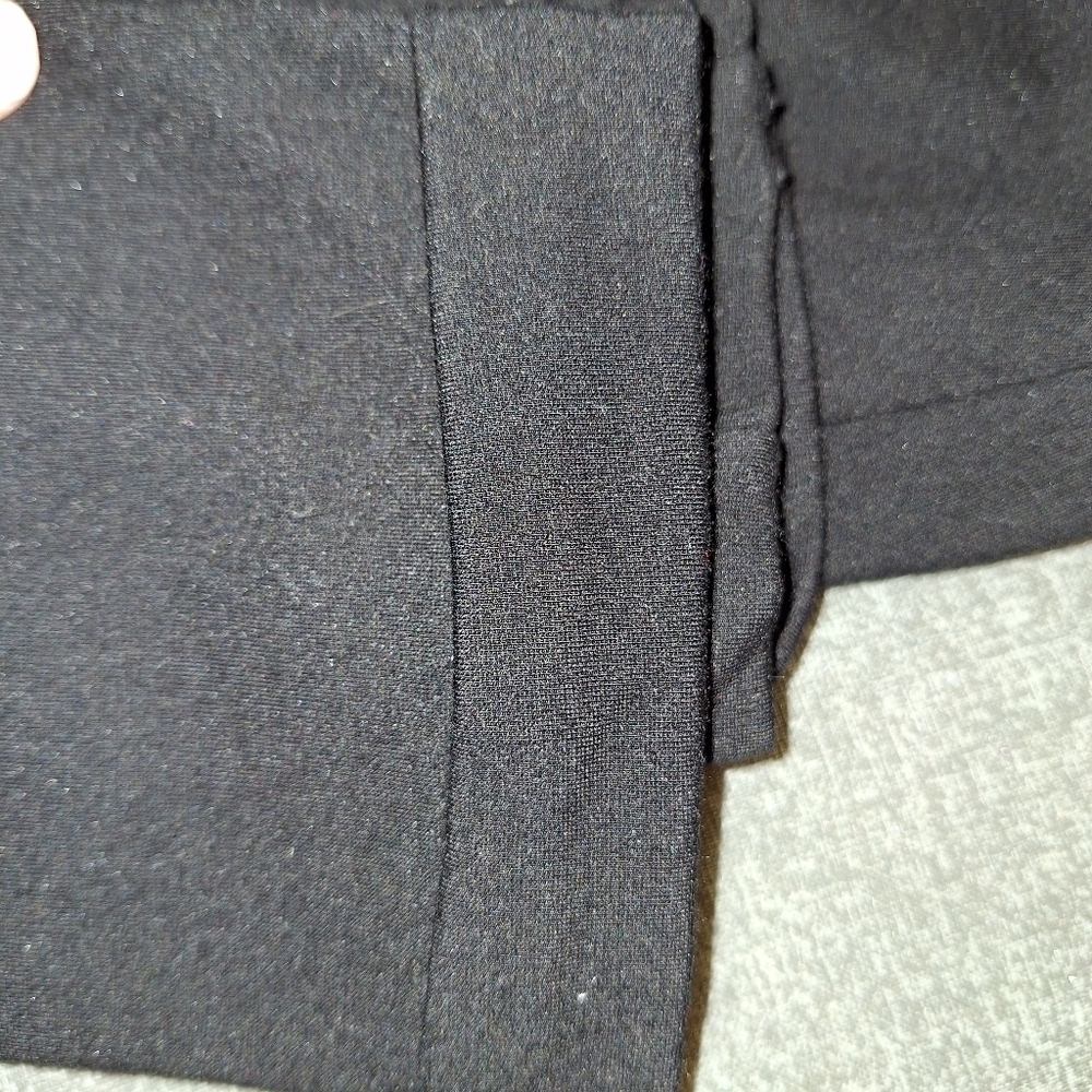 Lark + Grey Black Zipper Pocket Pants Petite Extra Large - Picture 4 of 6